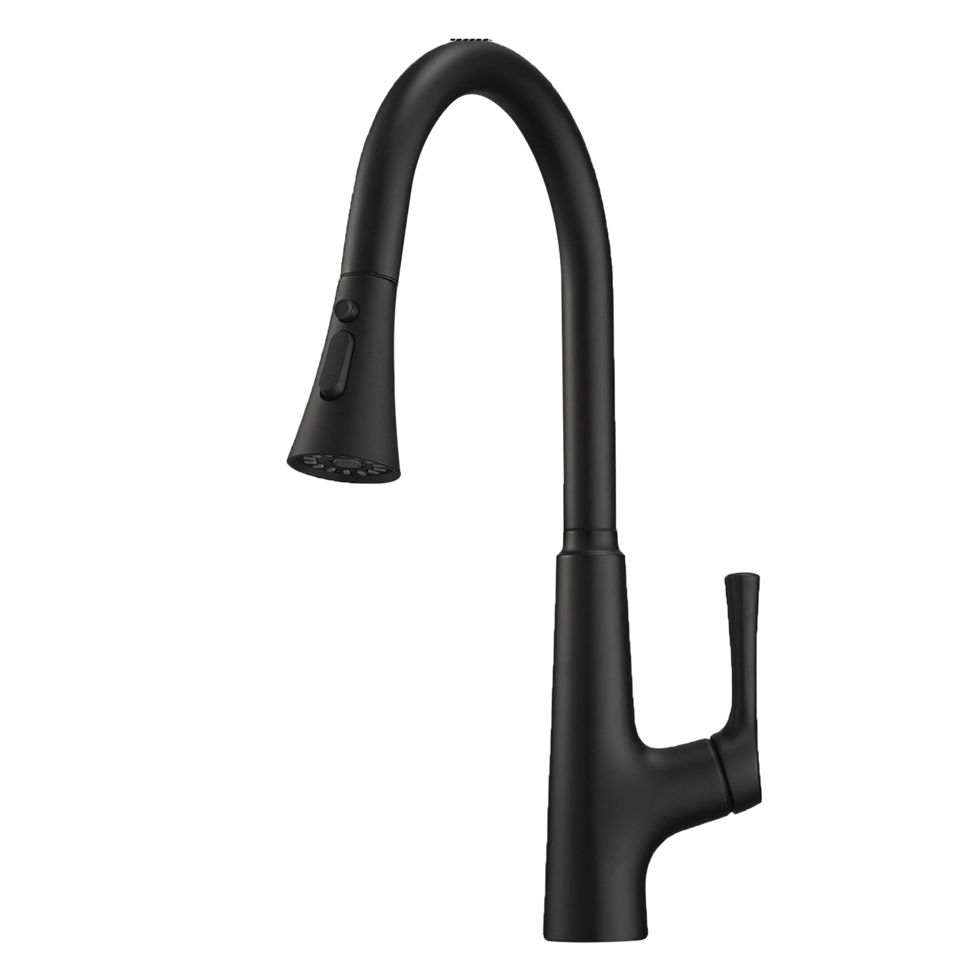 Forclover Touchless Black Kitchen Faucet with Pull Down Sprayer, Single