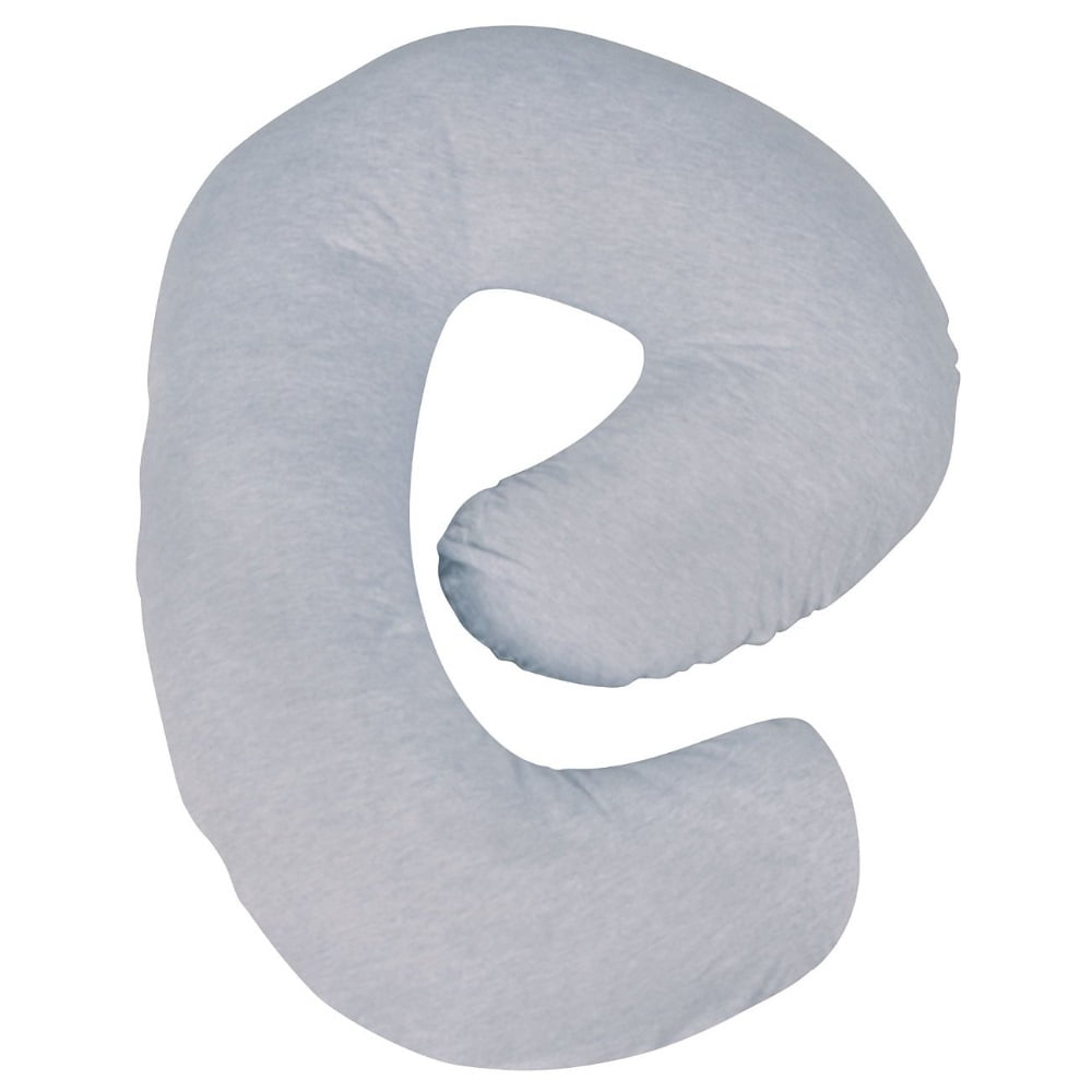 Snoogle Mini Chic Jersey Pregnancy Pillow Cover Heather Gray