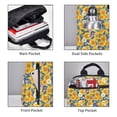 thumbnail image 3 of Balery Vintage White Yellow Sunflower Mochila ligera para hombre y mujer: duradera e impermeable, ideal para la escuela, el trabajo, viajes y uso diario., 3 of 7