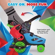 Roller Derby Boys EZRoll Adjustable Beginner Roller Skates Size 11-2