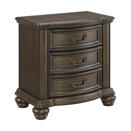 Rosalinda 2-Drawer Nightstand with USB in Mahogany