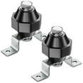 thumbnail image 1 of 2 Pzas Aislantes Separadores de Poliéster 50x50mm con Tornillos M10, Material UL Aislante de Barra con Soporte de Montaje de Acero Inoxidable, Negro, 1 of 5