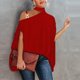 thumbnail image 1 of Pntutb Mujer Casual Media manga Cuello halter Hombro Impreso y sólido Suelto Polluer Blusa tops Pntutb Pntutb-1705, 1 of 5