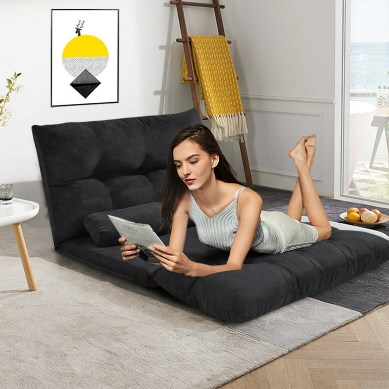 2in1 Folding Single Sofa Bed Chair Modern Recliner Sleep Relax Mattress  Armchair