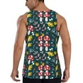 thumbnail image 3 of Haiem Cartoon Leaf Mushroom Red Men Workout Tank Top Gym Bodybuilding Sleeveless Muscle T Shirts Athletic Tank Breathable Workout Shirt-3X-Large, 3 of 9