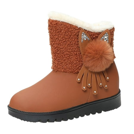 

Qufokar Wide Calf Thigh High Boots for Women Womens Shoes Boots Ladies Fashionable Rhinestone Wedges Cotton Shoes Plush Warm Short Snow Boots