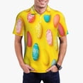 thumbnail image 1 of Fotbe Easter eggs (2) Camiseta Polo de Golf para Hombre con Estampado – Camisa Deportiva Transpirable con Cuello Abotonado-4X-Large, 1 of 6
