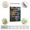 thumbnail image 2 of Inspirational Quotes Psalm 23 4 Wall Art Bible Poetry Verses Framed Canvas Wall Art for Home Living Room Farmhouse Wall Decor Poster 11x14inch(28x35cm), 2 of 5