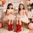 thumbnail image 5 of TELOLY 4Pairs Kids Socks,8-10 Years Old Ruffle Socks,Solid Color Lace Socks,Combination1, 5 of 7