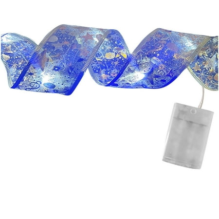 

HSMQHJWE Glass Heart Ornament Clear Christmas Ribbon Fairy Lights Christmas LED Lights Double Ribbon String Lights Christmas Tree Decoration Glowing Ribbon Pendant Boots Ornament