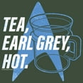 thumbnail image 2 of Junior's Star Trek: The Next Generation Cup Of Tea Earl Grey Hot, Captain Picard  Festival Muscle Graphic Tee Pine Green Heather Medium, 2 of 4
