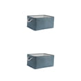 thumbnail image 2 of Toystoory Caja de almacenamiento versátil con asa resistente: fácil acceso y organización Caja de almacenamiento plegable Organizadores de Macarrón Celeste 36*26*16 2Conjunto, 2 of 6