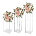 thumbnail image 3 of Acrylic Vase Wedding Centrepieces, 3 Pcs Clear Column Flower Display Stand, Display Stand for Weddings Birthday Party Centerpiece Decorations Table Geometric Centerpiece Stand, 3 of 18