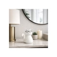 thumbnail image 4 of Cat Figurine with Glasses for Home and Bathroom Decor - Porcelain Animal Sculpture for Office and Room - Glam Statue Display for Living Room, Shelf and Coffee Table Ornament - 7", White, 4 of 14