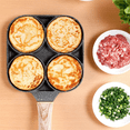 thumbnail image 3 of 4-Hole Frying Pan Thick Non-Stick Egg Pancake Steak Cooking Pan Hamburger Bread Breakfast Machine, 3 of 5