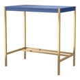 thumbnail image 3 of Belzie Metal Writing Desk with USB Ports, Blue, 3 of 6