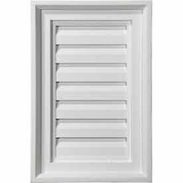 16 In. W X 16 In. H Vertical Gable Vent Louver, Architecture Functional accents