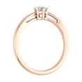 thumbnail image 2 of 1/5 Carat 6-Prong Set Diamond Solitaire Engagement Ring Band in 14K Rose Gold (Ring Size 4), 2 of 4