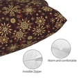 thumbnail image 3 of KLL Golden Snowflakes Pillow Covers Envelope Closure,Super Soft and Cozy Fuzzy Fleece Pillow Case Cover 20"x30", 3 of 5