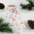 thumbnail image 2 of Northlight Snowman "Let It Snow" Wired Craft Christmas Ribbon 2.5" x 10 Yards, 2 of 5