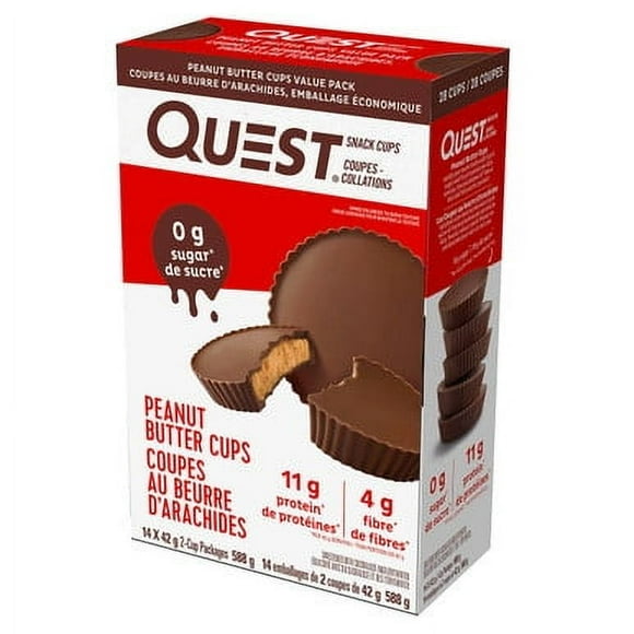 Quest Peanut Butter Cups - 14 Packs × 42g - Irresistible Protein-Packed Indulgence