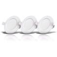 thumbnail image 1 of Un conjunto de 3 focos especiales para baño, regulables, resistentes al agua y a salpicaduras, módulo LED ultrafino de 6 W, downlight LED blanco cálido, orificio redondo ultrafino oso de fresa Electrónica, 1 of 5