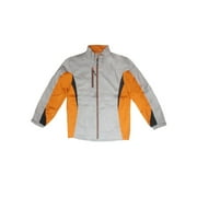 New Mens Weather Company Golf HITECH Performance Rain Jacket Grey / Orange / Black XL