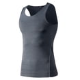 thumbnail image 1 of TOPTIE Men's Athletic Tank Top, Under Base Layer Sleeveless Shirt, Gym Workout Vest-Grey-L, 1 of 6