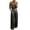 Black, variant on Womens Jumpsuits For Summer Glitter V-Neck Spaghetti Strap Jumpsuit High Waist Wide Leg One Piece Pants Outfit With Beaded Straps Formal Evening Party Overalls Gold M