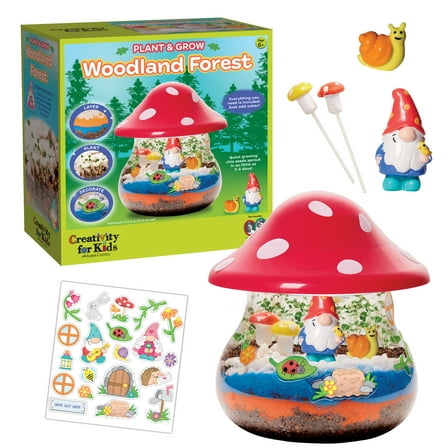 Creativity for Kids Plant and Grow Woodland Forest- Child, Beginner Craft Kit for Girls and Boys
