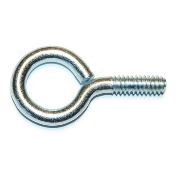 3/16"-20 x 1-1/2" Zinc Plated Steel Coarse Thread Eye Bolts (25 pcs.)