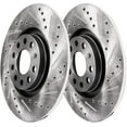 thumbnail image 5 of Detroit Axle - Rear Brake Rotors for Audi A3 Quattro Volkswagen Eos GTI Jetta Passat Tiguan Drilled & Slotted Brake Rotors Replacement Brakes, 5 of 5