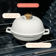 thumbnail image 5 of Beautiful Enameled Cast Iron Bread Oven, 10 inch, White Icing by Drew Barrymore, 5 of 10