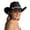 A1-Black, variant on Classic Western Felt Cowboy Cowgirl Hat for Women Men Outdoor Wide Brim Belt Buckle Panama Hat Unisex Rolled up Caps