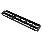 Panduit CPP48WBLY 48-Port Flat Patch Panel, Black CA2