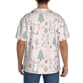 thumbnail image 3 of Kdxio Men's Hawaiian Shirt for Men Short Sleeve Shirt Rabbit Forest Summer Casual Holiday Beach Button Down T-Shirts, 3 of 7