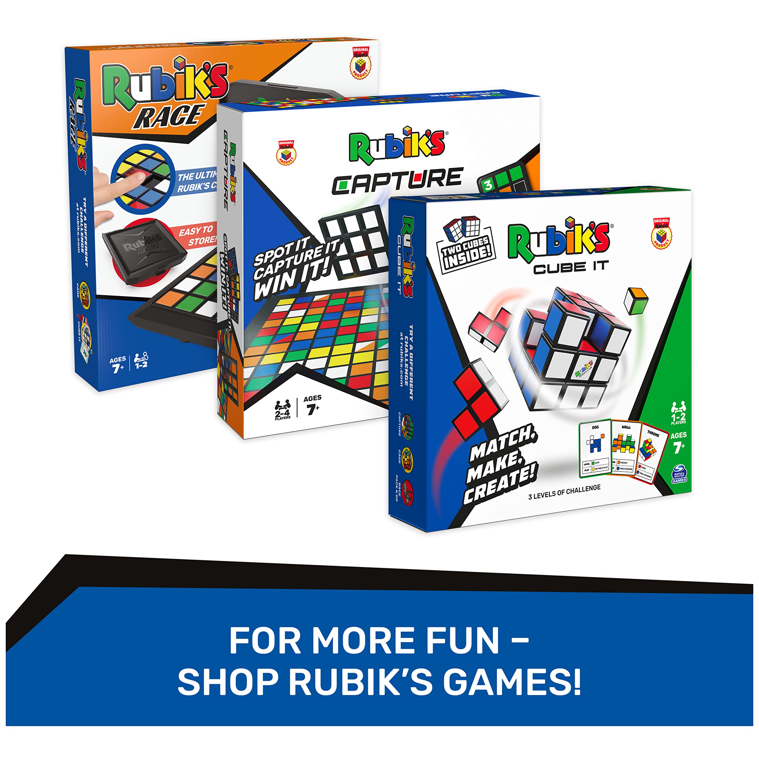 Rubik’s 3 Pieces Cube Tiled Trio Bundle 3D Puzzles