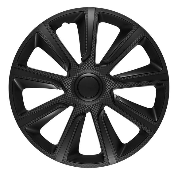 15" Ivo Carbon Wheel Covers, Black, set of 4