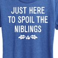thumbnail image 3 of Instant Message - Just Here To Spoil The Niblings Christmas - Women's Short Sleeve Graphic T-Shirt, 3 of 6