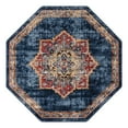 thumbnail image 3 of Unique Loom Utopia Collection Area Rug - Helios (5' Octagon Dark Blue/Beige), 3 of 7