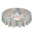 thumbnail image 2 of Wildflower Leaves Round Tablecloth Wedding Hotel Table Cover Holiday Dining Table Waterproof Tablecloth, 2 of 6