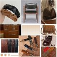 thumbnail image 6 of 8 x 8 Inch Genuine Leather Fabric Sheets Glossy Full Grain Leather Sheet Cowhide Leather Scrap Crafts Flat Leather Pieces Square for DIY Crafts Bracelets Jewelry Making Coconut Brown Brown DIY, 6 of 9