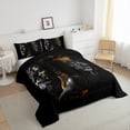 thumbnail image 3 of Feelyou Couple Lion Animal Full Size Comforter Sets, Kawaii Black Girl Bedding Comforter Set, Tribal Western Princess Reversible Bedding Sets, Ultra Soft Home Decor, 3-Piece, 3 of 8