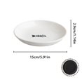 thumbnail image 3 of Shallow Cat Food Plate Wide Flat Kitten Feeding Bowl with Non-Slip Silicone Base Fish Bone Paw Print Pet Food Dish for Cat Puppy Small Animals Dry Wet Food Whisker Fatigue Relief, 3 of 7