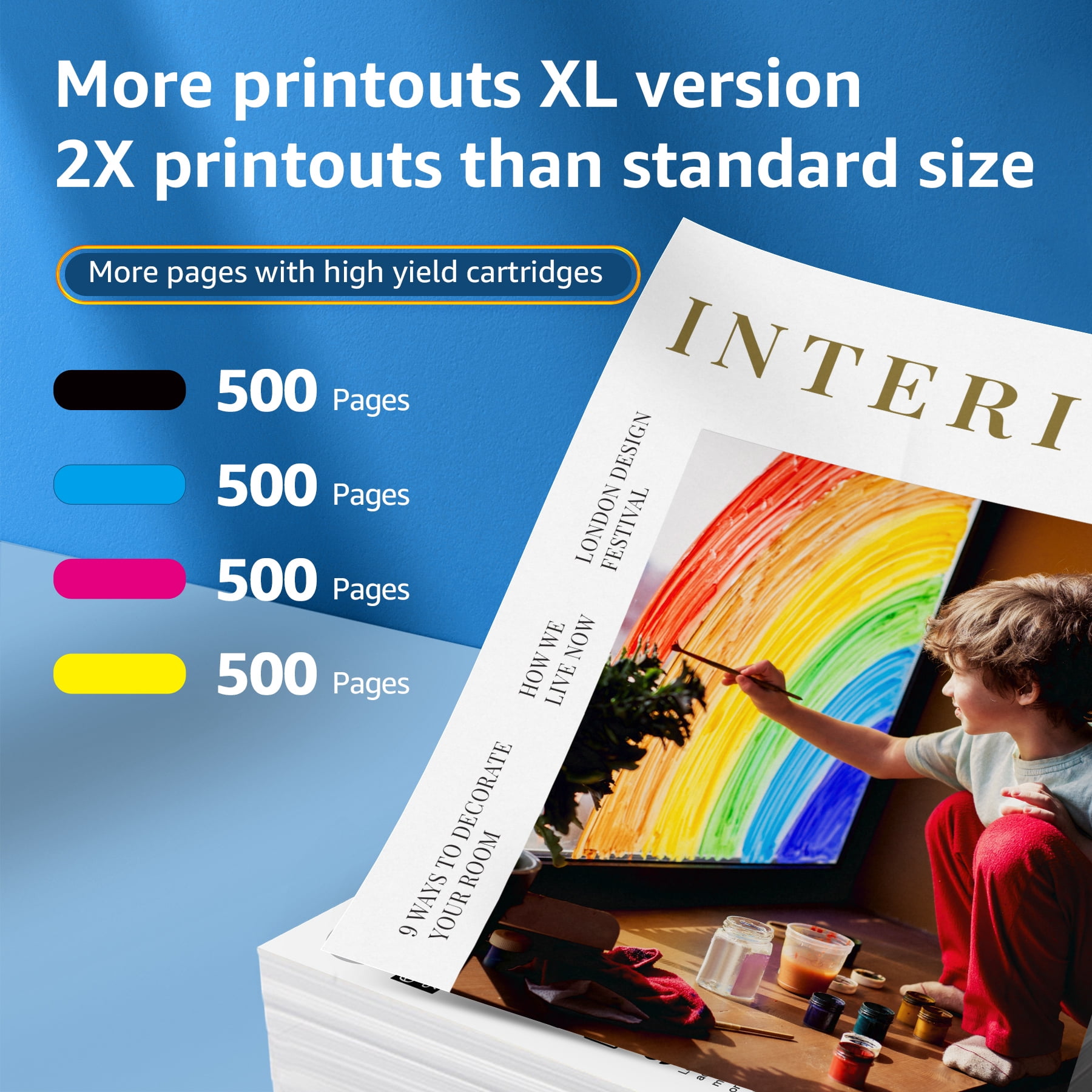 LC401XL Compatible for LC401 Brother Ink for Brother Ink Cartridge LC401 Brother LC401 Ink Cartridge LC401 Ink, 5PK