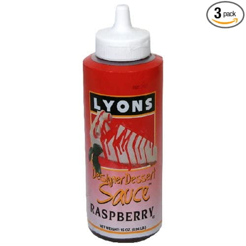 Lyons Designer Dessert Sauce, Raspberry Flavored, 15Ounce Bottle (Pack