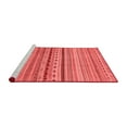 thumbnail image 2 of Ahgly Company Machine Washable Indoor Round Oriental Red Modern Area Rugs, 3' Round, 2 of 4