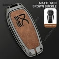 thumbnail image 5 of Zinc alloy+leather Car accessories For BYD han A 4 buttons Key Set Car Interior Key Case Auto Key Bag Protection Key buckle, 5 of 9