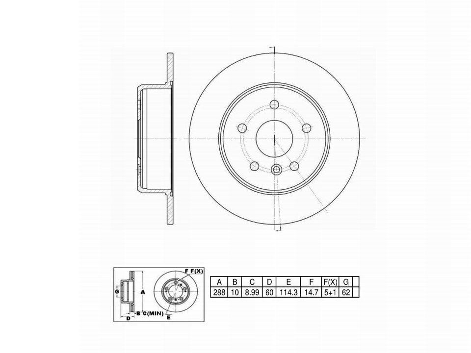 Winstop Brake Rotor, Rear WS229292, Lexus RX300 2003-1999