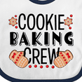 thumbnail image 4 of Inktastic Christmas Cookie Baking Crew with Oven Mitts Boys or Girls Baby Bib, 4 of 4